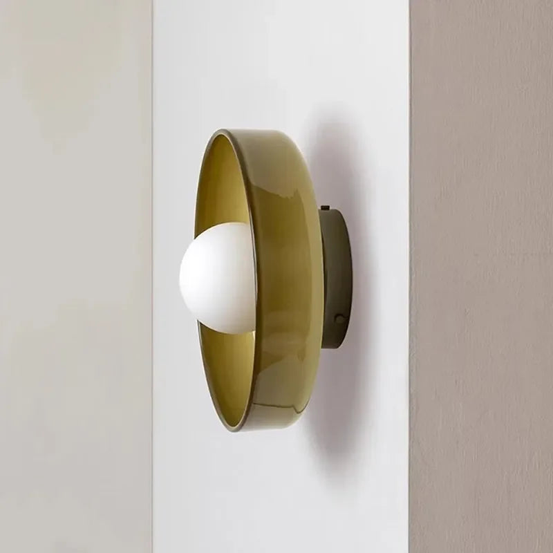 Plafonnier LED Vintage en verre à tête unique - vue 5 sur 10