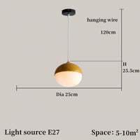 Suspension de lustre en grain de bois de style moderne nordique pour salon salle de réunion chambre luminaires intérieurs lampes suspendues