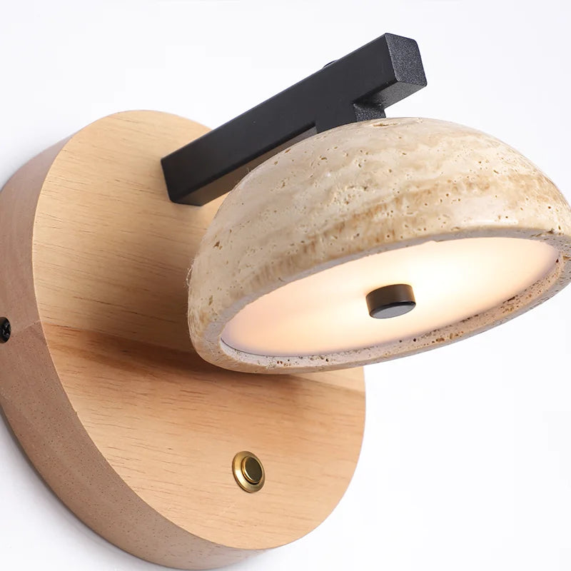 applique murale led en pierre naturelle style vintage nordique moderne