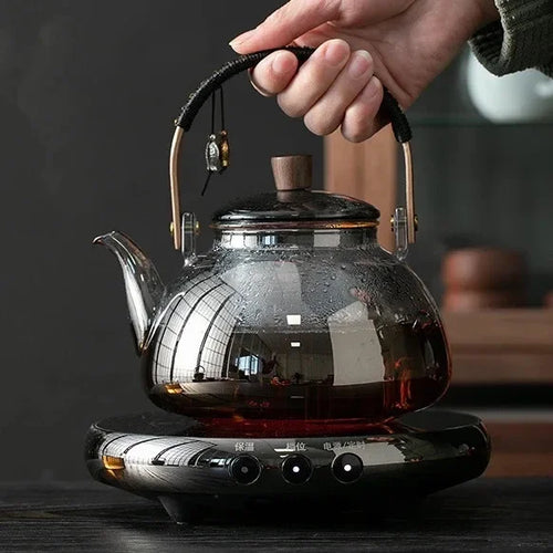 Bouilloire en verre resistante pour thé infusion moderne