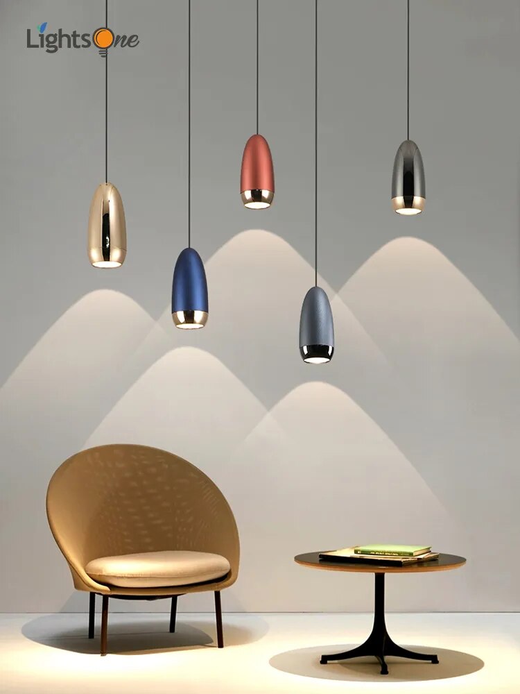 lampe suspension nordique simple créative - vue 3 sur 11