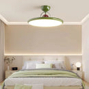 Plafonnier LED nordique en fer crème avec soucoupe volante