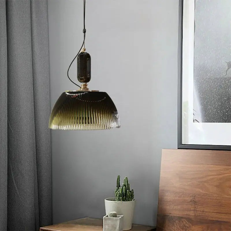 Suspension LED en verre au design nordique moderne - vue 5 sur 8