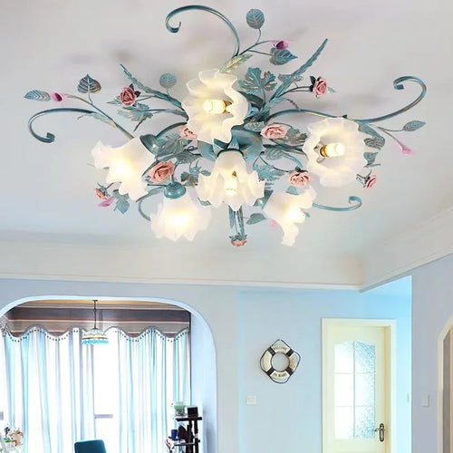 plafonnier romantique style pastoral led