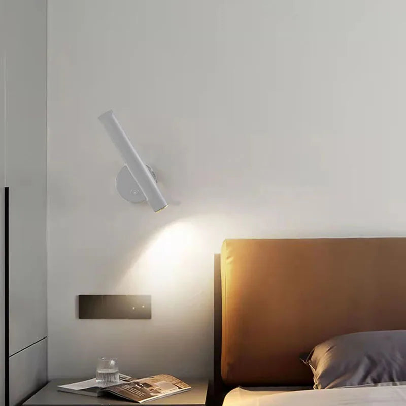 Applique murale led moderne rotative pour lecture et détente