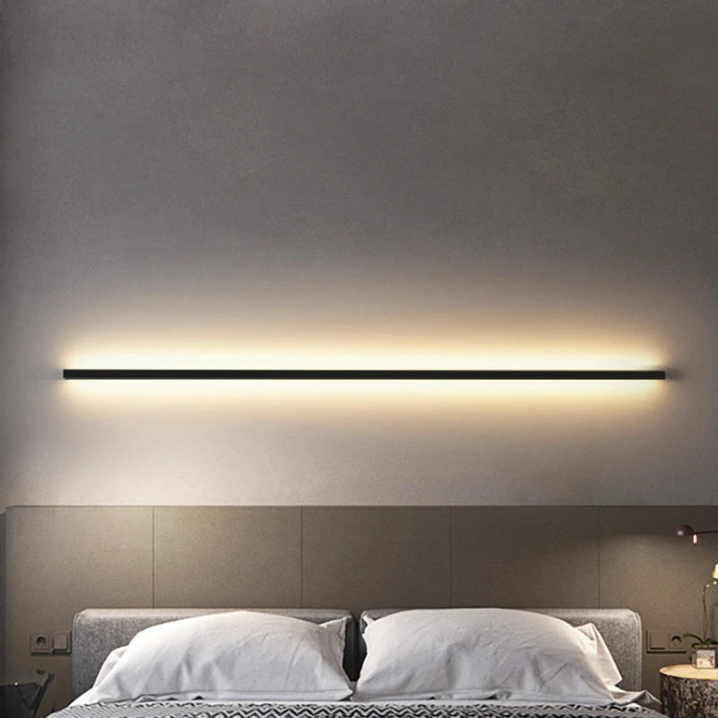 applique murale led moderne avec interrupteur à intensité variable