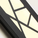 applique murale led style chinois en acrylique et métal