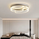 plafonnier led moderne abat-jour rond en acrylique transparent décoratif