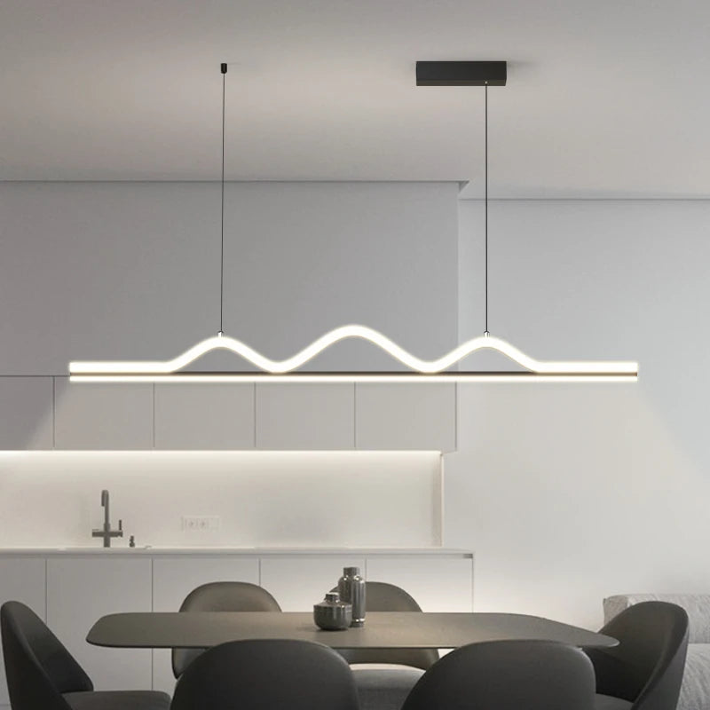 lustre led suspendu décoratif pour éclairage intérieur moderne - vue 7 sur 10