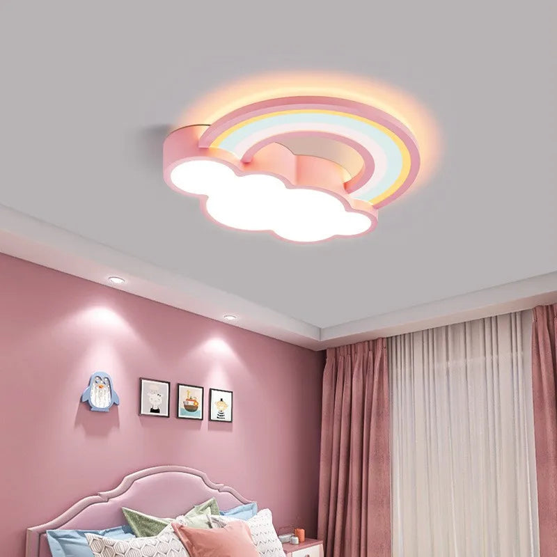plafonnier led nuage lumière moderne pour chambre enfant - vue 5 sur 9