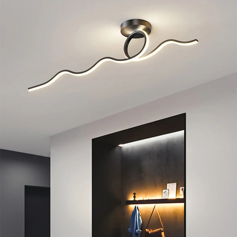 Plafonnier design moderne à leds pour plafond intérieur décoratif - vue 3 sur 14