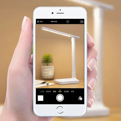 Lampe de Table pliable Led lampe de bureau 3 types réglable en continu tactile chevet lecture Protection des yeux veilleuse USB rechargeable