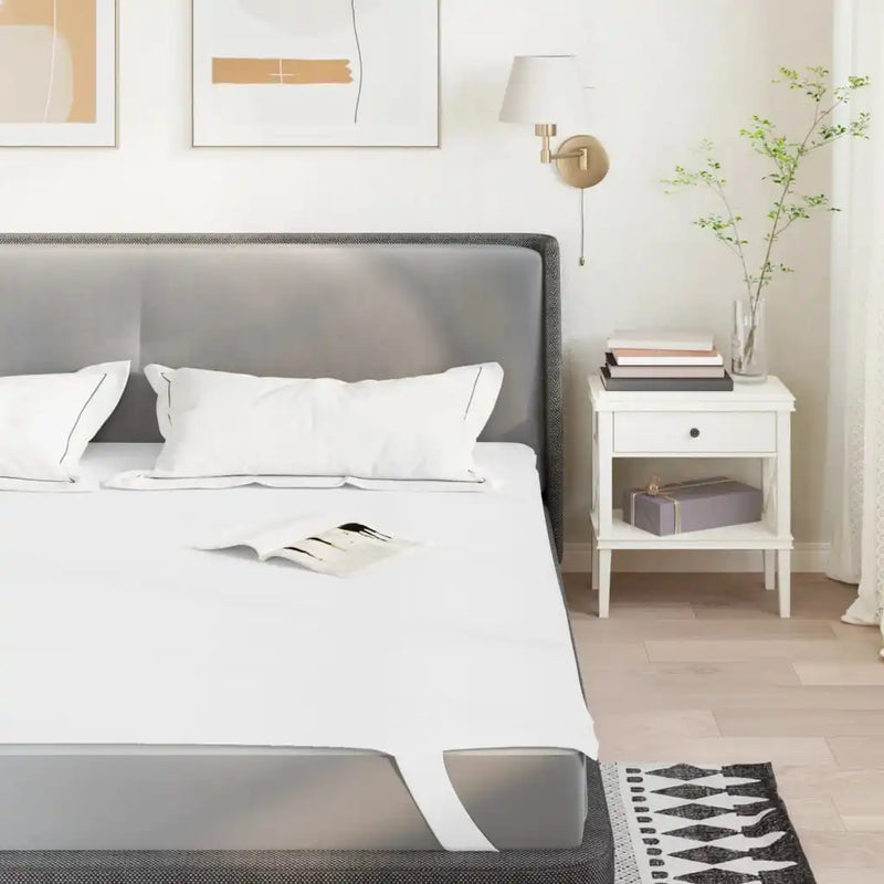 protège-matelas imperméable blanc pour literie confortable
