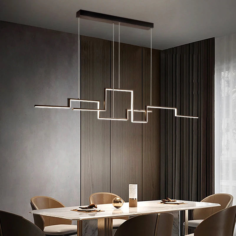 suspension led moderne design artistique pour intérieur - vue 4 sur 9
