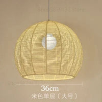 luminaire led nordique moderne en fer et corde de chanvre