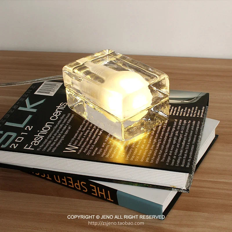 veilleuse led créative en forme de glaçon cadeau pour enfants