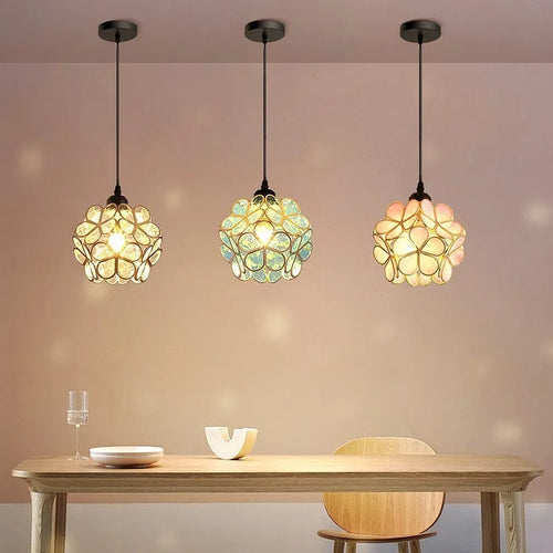 Lampes de plafond à tête unique Macaron en forme de pétale de lumière LED moderne pour les luminaires de salle à manger de balcon d'entrée d'allée de couloir