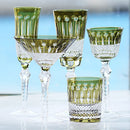 Verres à vin cristal style antique gravure artisanale