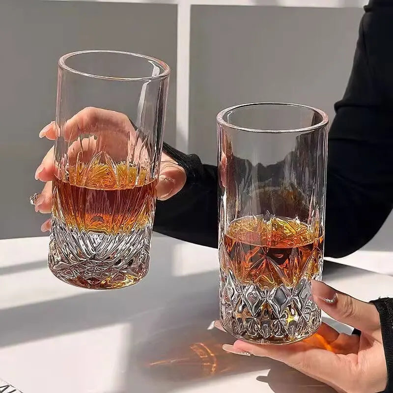 Verre original bâton hockey glace fond épais maison - vue 3 sur 6