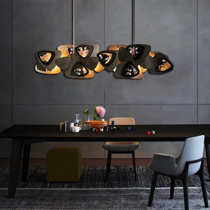 Lustre de salle à manger LED en cristal postmoderne - vue 3 sur 11