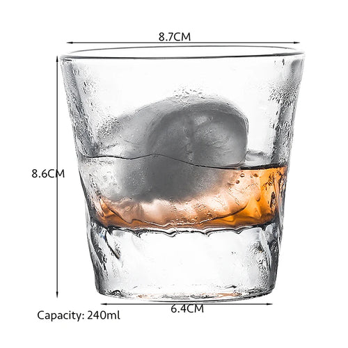 Verre whisky relief epais resistant cocktails maison