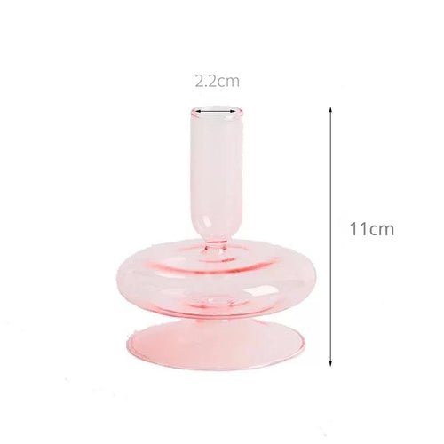 bougeoir en verre conique pour table de mariage et décoration nordique