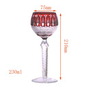 Verres à vin cristal style antique gravé main