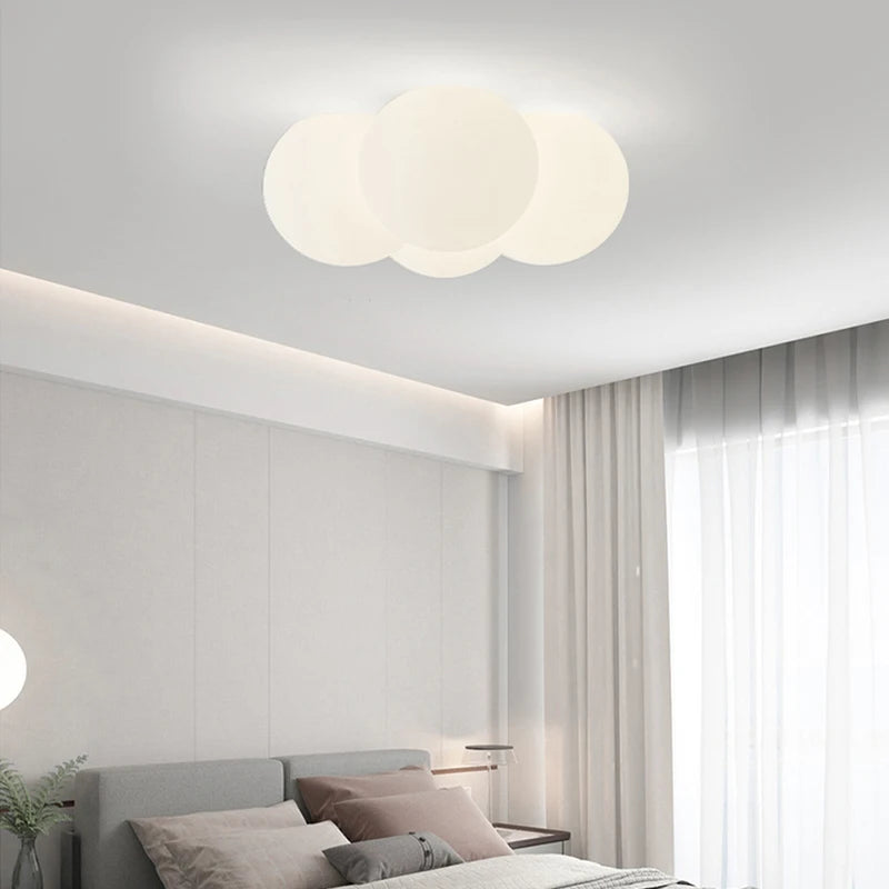 lustre nordique led nuage suspension 4/8 têtes bulles luminaires