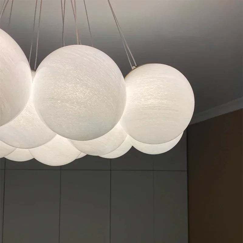 suspension en verre boule design moderne pour décoration intérieure - vue 7 sur 9