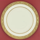 Assiette porcelaine style palais relief steak doré