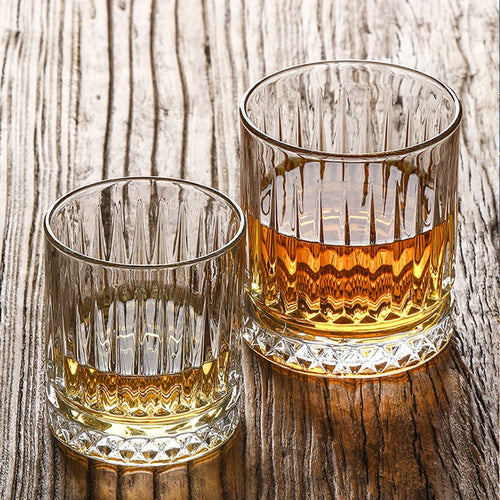 Verre strié vertical verre à vin bière eau