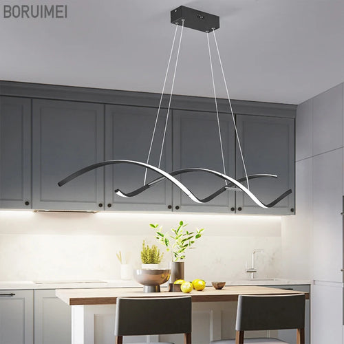 suspension moderne à led pour décoration intérieure élégante