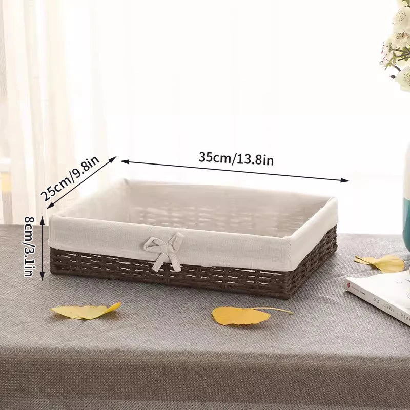 panier de rangement décoratif pour cosmétiques et fournitures - vue 17 sur 17
