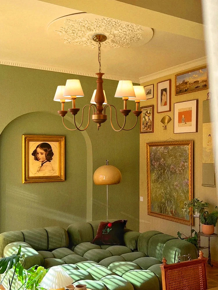 lustre suspendu en fer pour intérieur et extérieur