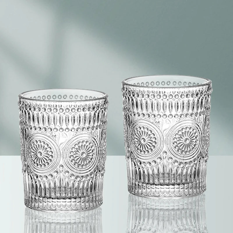 Verres relief tournesol style retro pour boissons froides - vue 7 sur 7