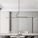 lampes suspendues modernes longue bande éclairage intérieur décoration maison