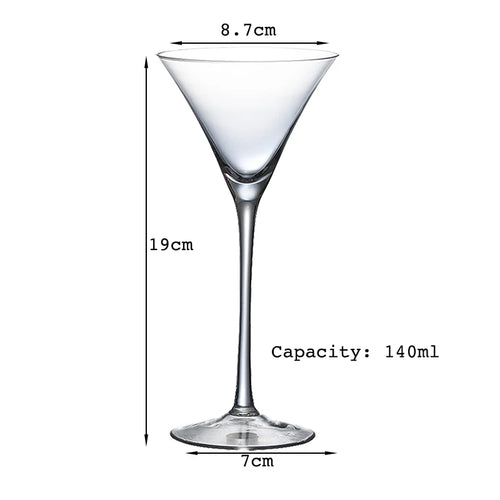 Verre à cocktail décoratif style margarita champagne