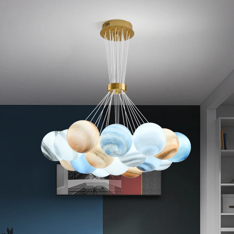 suspension design moderne en forme de lune - vue 5 sur 19