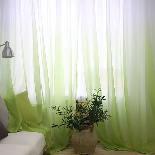 Voilage tulle degrade style moderne pour salon chambre