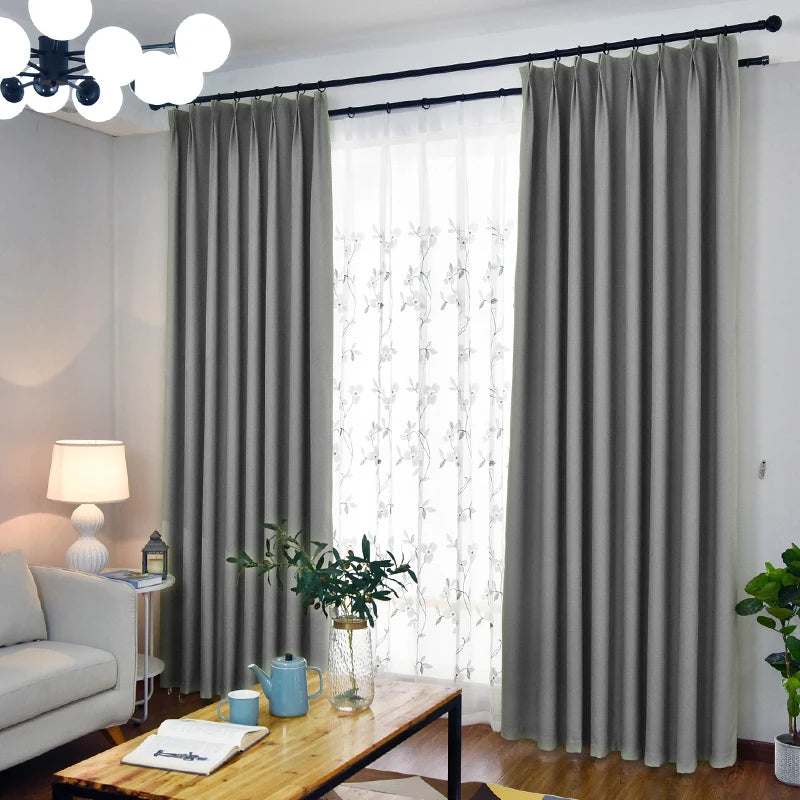 Rideau occultant moderne polyester pour salon et chambre - vue 9 sur 10