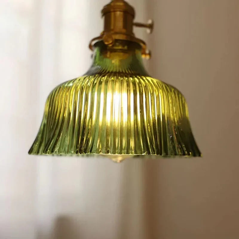 suspension led en verre nordique décoration intérieure moderne - vue 7 sur 8