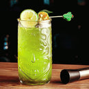 Mug tiki en verre transparent style tropical bar
