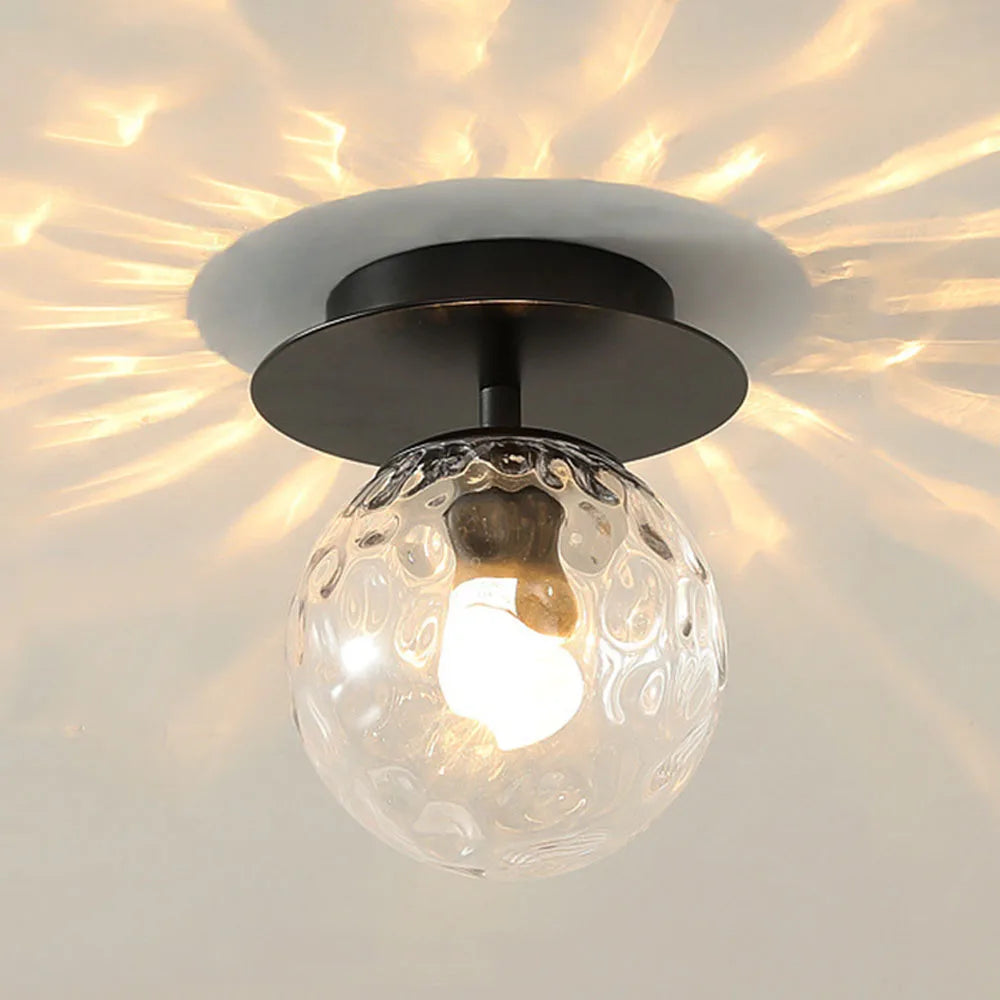 plafonnier moderne en verre design pour un éclairage élégant