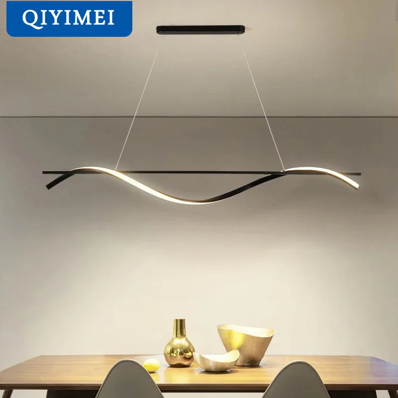 lampes suspendues led modernes qiyimei décoratives minimalistes