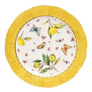 Assiette ceramique motif citron style europeen cuisine