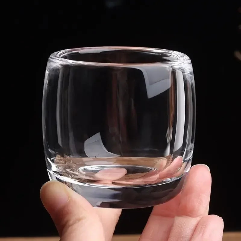 Ensemble tasses a the verre cristal epais 80ml