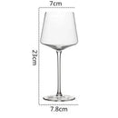 Verre a vin rouge cristal style nordique artisanal