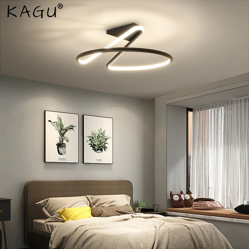 plafonnier minimaliste moderne nordique pour duplex villa