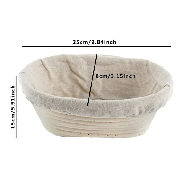 corbeille à pain en rotin panier pour cuisson et fermentation - vue 14 sur 18