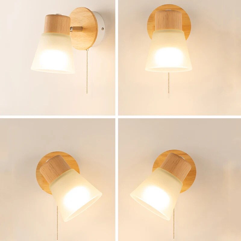 Applique murale LED nordique en verre - vue 3 sur 7